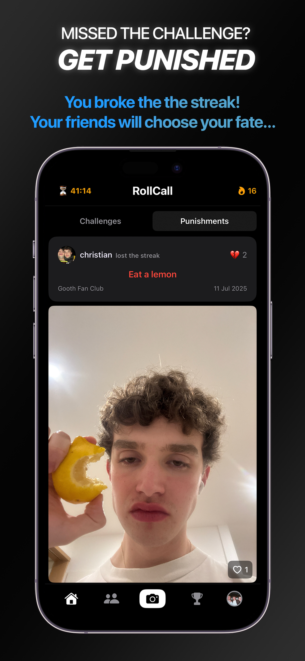 RollCall punishments